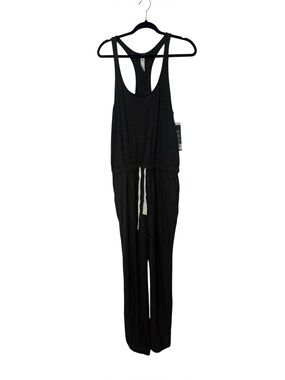 Glyder Leisure Jumpsuit Charcoal Gray Sleeveless Sz Large NWT